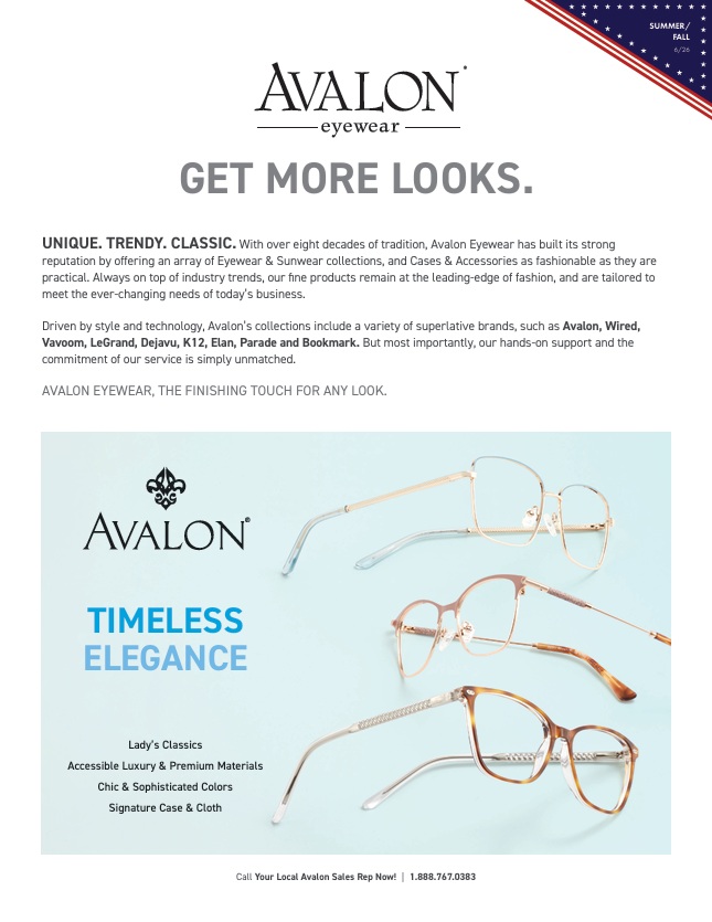 Download Avalon Eyewear Frame Catalog